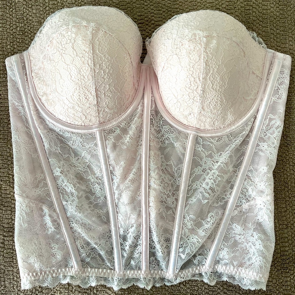 Victoria Secret Corset XL . Pink shimmer